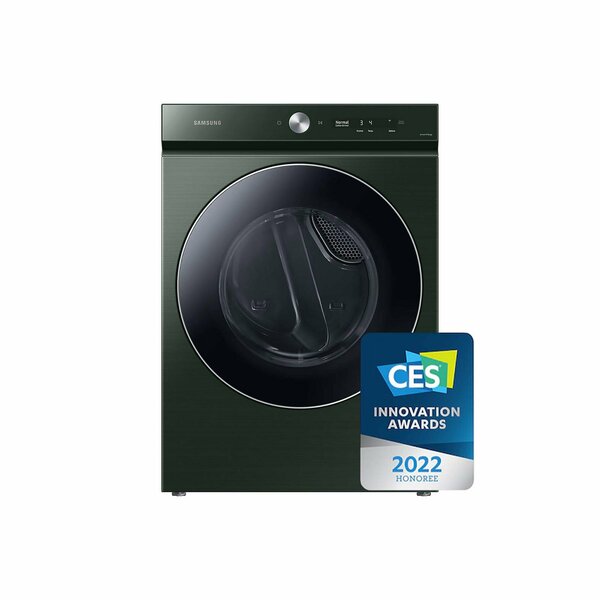 Almo Bespoke 7.6 cu. ft. Forest Green Ultra Capacity Gas Smart Dryer DVG53BB8900GA3